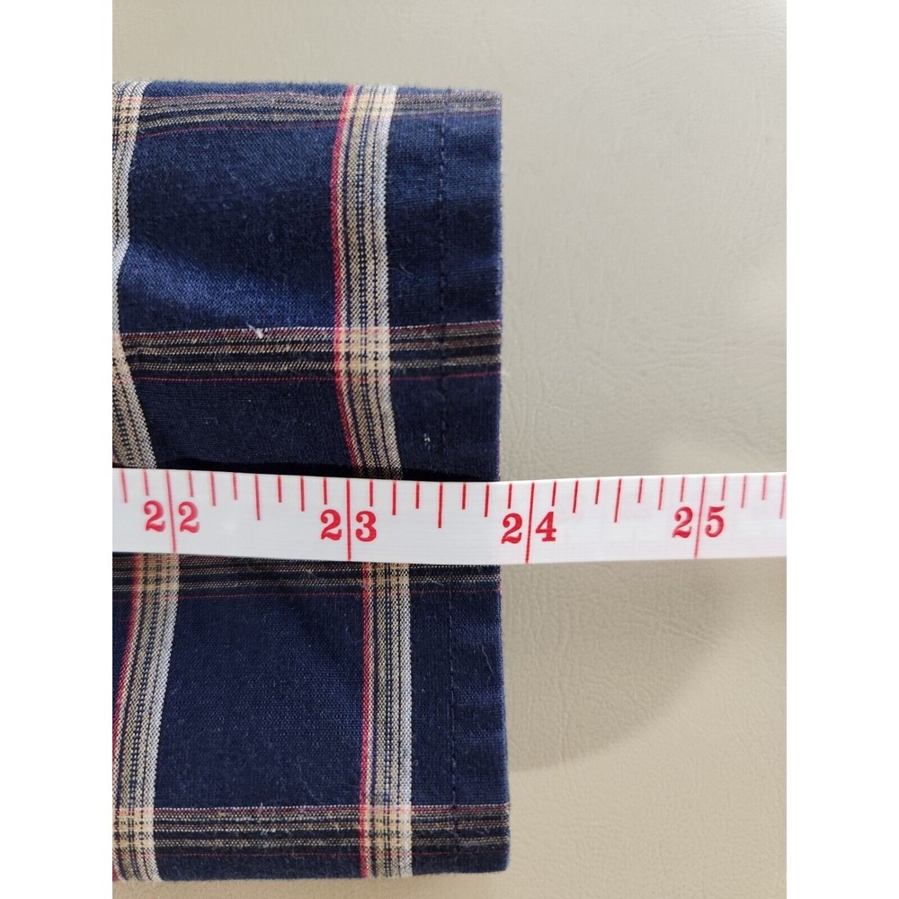 Ely Cattleman Men's 4XL Big Man Pearl Snap Button Down Blue Plaid Long Sleeve - Picture 6 of 6